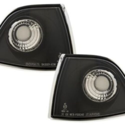 Кристални мигачи до фара BMW E36 (90-99) coupe  -черни