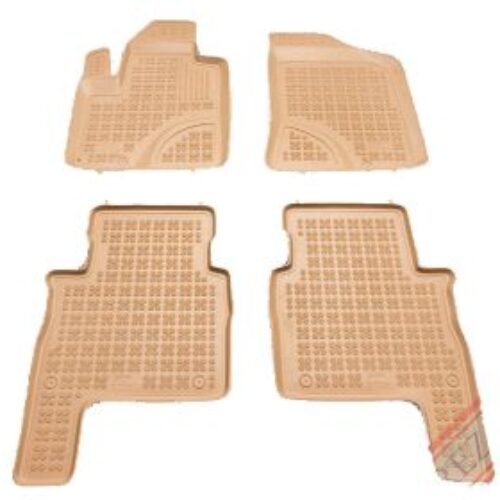 Гумени стелки за HYUNDAI Santa Fe II (2006-2012) – тип леген бежов