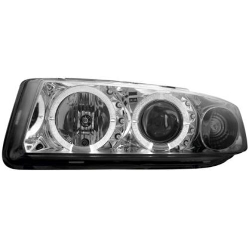 Кристални фарове Angel Eyes SEAT LEON / TOLEDO (99-04)- хром