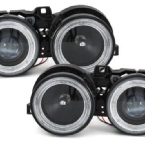 Кристални фарове за BMW E30 (1982-1994) –  черни