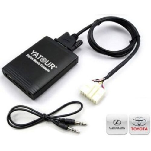 USB / MP3 audio interface с Bluetooth* за TOYOTA AVALON, AVENSIS, CAMRY, CELICA, COROLLA, HIGHLANDER, LANDCRUISER, RAV4, TACOMA, TUNDRA, YARIS / LEXUS ES, GS, GX, IS, LS, LX, RX, SC – с 5+7 пинов порт