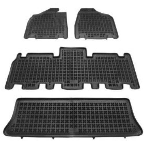 Гумени стелки за KIA Carnival II (2005-2014) – 7 местна – тип леген