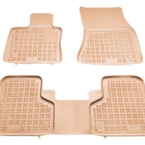 Гумени стелки за BMW X5 F15 (2013-2018) / BMW X6 F16 (2014-2019) – тип леген бежови