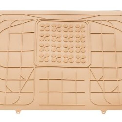 Гумена стелка Универсална  за задният ред седалки по средата – бежова