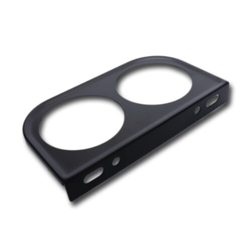 Конзола – стойка за 2 измервателни уреди 52мм – плоска с 4 винта