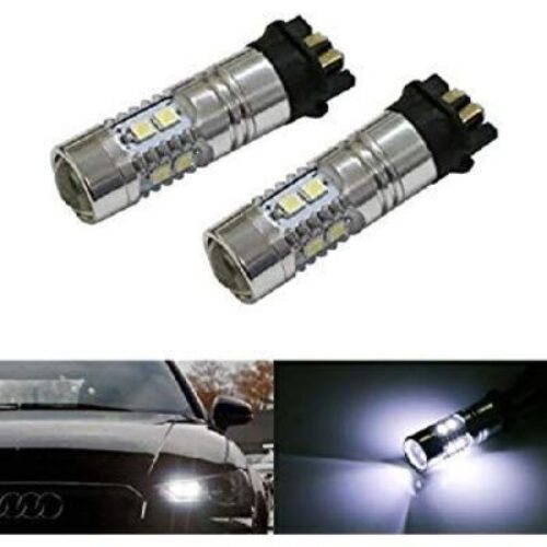 Диодна крушка PW24W – с 10 диода 2323 и лупа