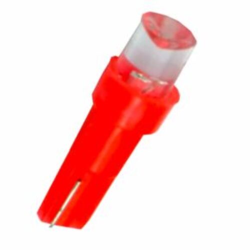 Лед крушки тип T5 12V/1,2W червен