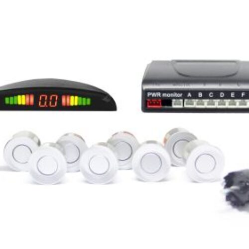 Парктроник с 8 сензора и LED дисплей – сребристи датчици