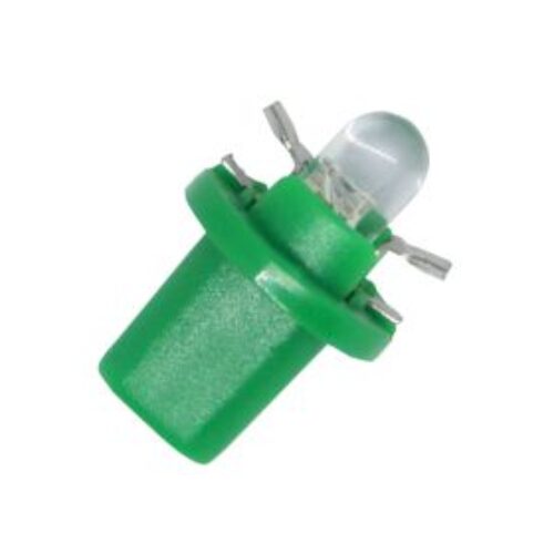 Лед крушки тип B8.5 12V/2W – зелен цвят