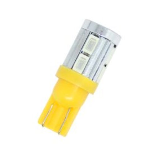 Лед крушки тип T10 5W с 10 SMD 5630 диода – Жълт цвят