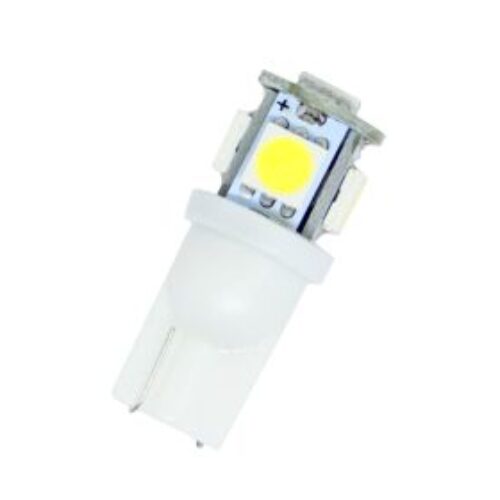 Лед крушки тип T10 с 5 SMD диода 6000K