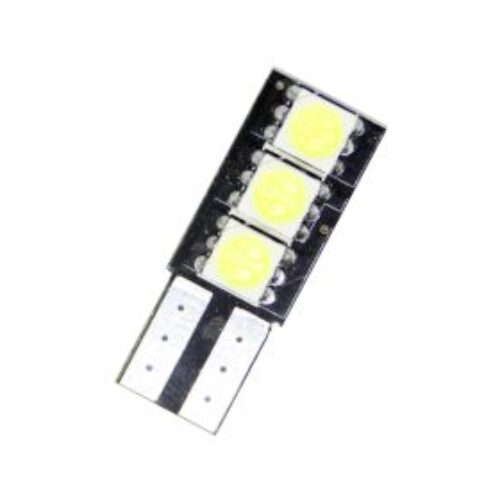 Лед крушки тип T10 с 3 SMD диода от една страна – Canbus