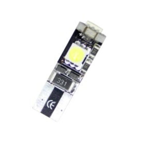 Лед крушки тип T10 с 3 SMD диода – Canbus 5000K