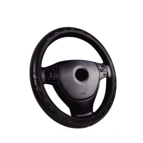 Кожен калъф за волан 38см – Run – черен цвят