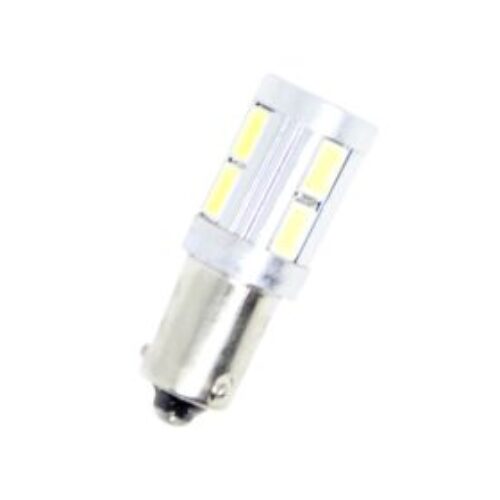 Лед крушки за 24V тип BA9S 5W с 10 SMD диода срещуположни пинове