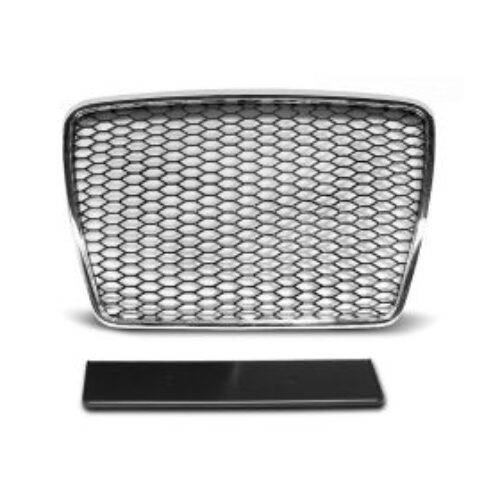 Решетка без емблема Audi A6 С6 (2008-2011) – RS Look с хром рамка