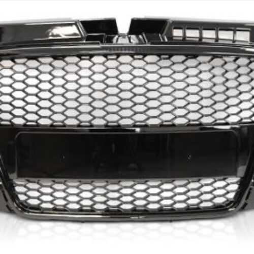 Решетка с поставка за емблема за Audi A3 (2008-2013) – RS-Look Черна-gloss