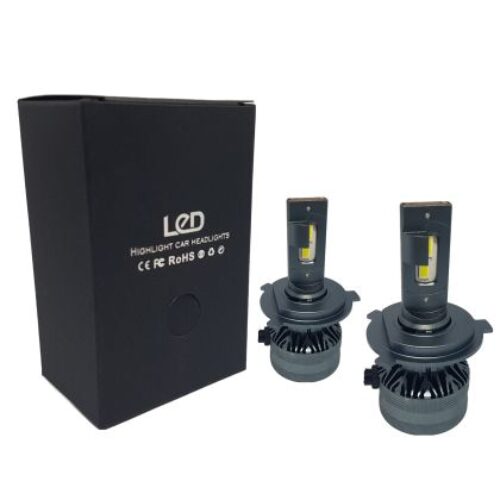 Лед крушки – Led система H4 модел A60 за фарове – 155 000 Лукса 55W – Canbus 6000K – 1500% повече светлина