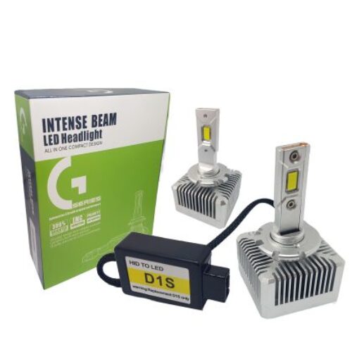 Лед крушки – Led система D1S за подмяна на фабричен ксенон –  160 000 Лукса, 45W – Canbus 6000K – 1600% повече светлина