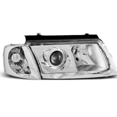 Кристални фарове за VW Passat B5 (1997-2000) – с лупи и мигачи, хром