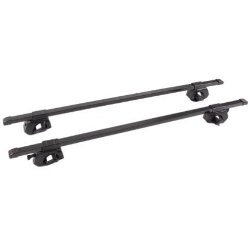 Напречни греди за багажник – за фабрични надлъжни релси с отвор – 120cm с ключ – метални