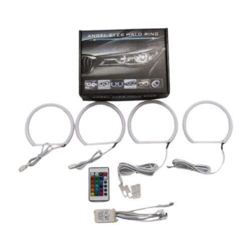 RGB Диодни Ангелски Очи с матирано покритие за BMW E36 / E38 / E39 – с дистанционно сменяне на цветовете