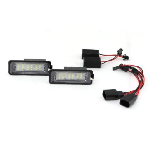 Плафони за задния номер за VW GOLF 5,6,7 CANBUS / POLO 6R / PASSAT 3C CC / – с 18 ярки диода, 76×27 mm