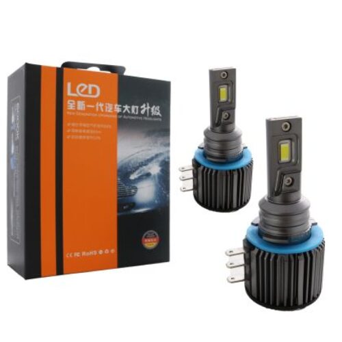 Лед крушки – Led система H15 модел A60 за фарове – 20000 Лумена 55W – Canbus 6000K – 1400% повече светлина