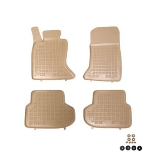 Гумени стелки за BMW 5 Серия F10 / F11 (2013-2017) – тип леген – бежови