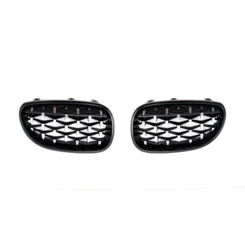 Решетки за  BMW E60 (2003-2010) – черни / хром  Diamond design