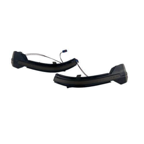 Диодни мигачи за странични огледала за BMW 5 series F10, F11, GT F07, F12, F13 (2020-2017), 7 series F01 (2008-2015) – опушени с бягащ мигач
