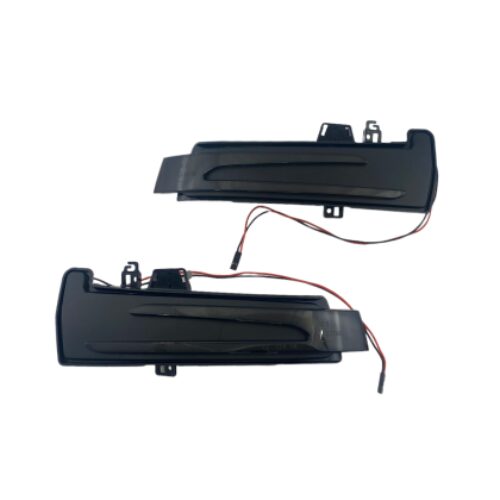 Диодни мигачи за странични огледала за Mercedes A-class W176, B-Class W246, E-Class W212, C-Class W204, CLA, GLA X156, GLK X204, S-Class W221 (2009-2013), CLS W218 (2010-2018) – опушени с бягащ мигач