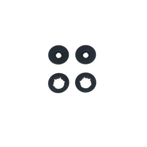 Пластмасови щипки за стелки към пода  – кръгли с винт за пода – цвят бежов – 4бр.