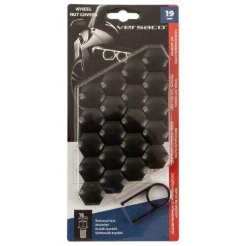Декоративни капачки Versaco за болтове на джантите 19мм – черни