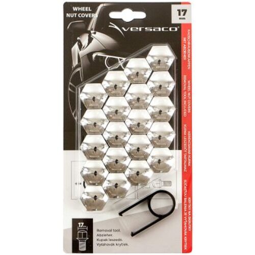 Декоративни капачки Versaco за болтове на джантите 17мм – хром
