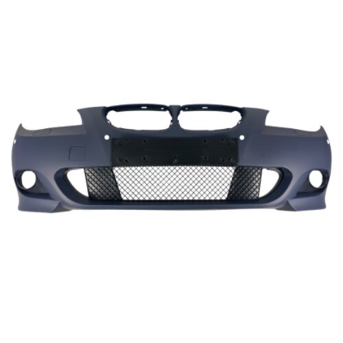 Предна броня за BMW E60 / E61 – M-Tech дизайн за коли без парктроник (2003-2010) и с парктроник 18mm (2007-2011) – грундирана