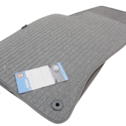 Мокетни стелки за VW Passat B5 / B5.5 (1997-2005) – сиви с кръгли щипки