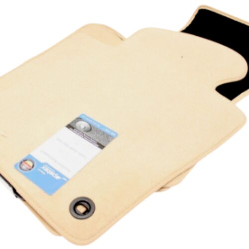 Мокетни стелки за VW Passat B6 / B7 3C (2005-2014) – елипсовидни щипки – Бежови