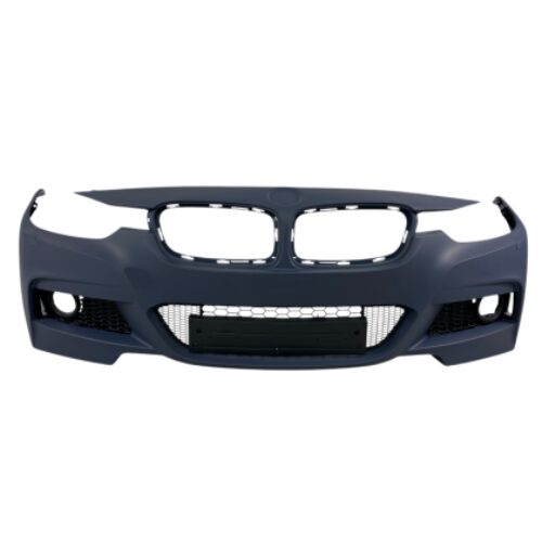 Предна броня за BMW F30 (2012-2018) – M-Tech дизайн с отвори за халогени, без парктроник