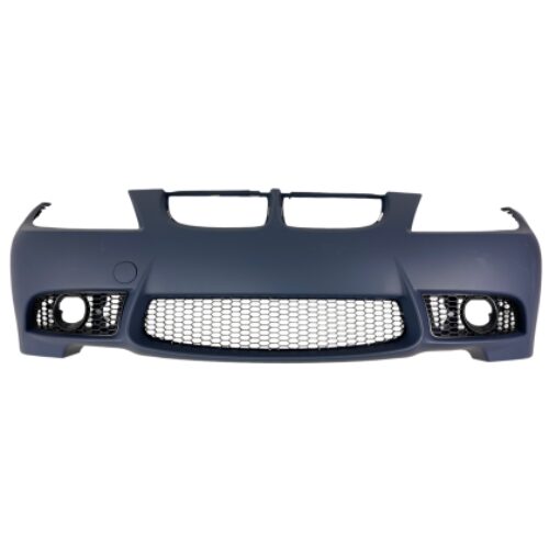 Предна броня за BMW E90 (2005-2008) – М3 дизайн с отвори за халогени, без парктроник