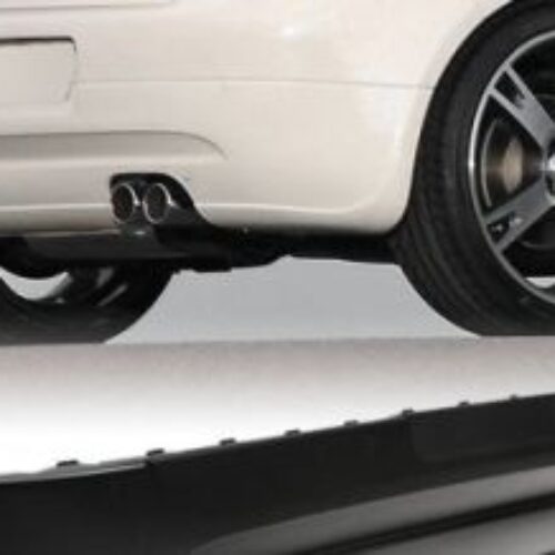 Дифузер за задна броня за Golf 5 с два ауспуха