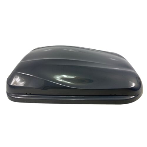 Автобокс Junior Altro 140x90x38cm с 70 mm крепежи, с едностранно отваряне с ключ, 370 литра – Сив антрацид гланц