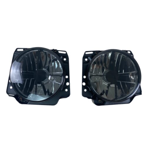 Кристални фарове с кръст GOLF II  (83-93) – черен хром