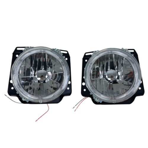 Кристални фарове с Angel Eyes GOLF II  (83-93) – хром