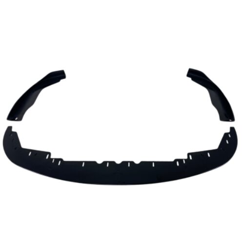 Добавка за предна броня със сплитери за BMW G20 (2018-2021) AC Schnitzer дизайн – черен гланц