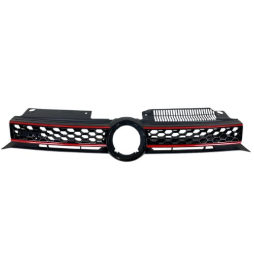 Решетка без емблема VW Golf 6 – GTI дизайн с червени лайсни