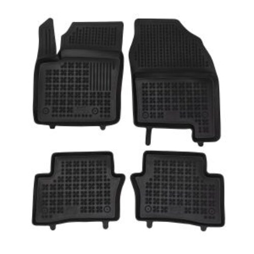 Гумени стелки за Toyota C-HR (2023+) Hybrid с пожарогасител под пасажерската седалка – тип леген