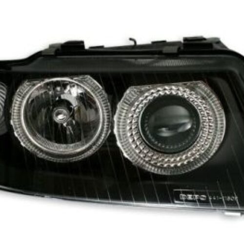 Кристални фарове ANGEL EYES Audi A3 (2000-2003) – черни