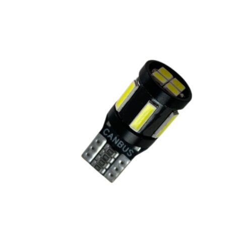 Лед крушка тип Т10 с 5 SMD 7020 + 4 SMD отпред 3030 Canbus – 5000К