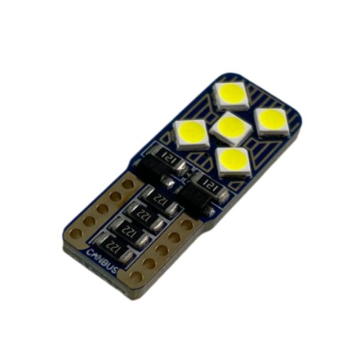 Лед крушка тип Т10 с 5+5 SMD 3030 Canbus